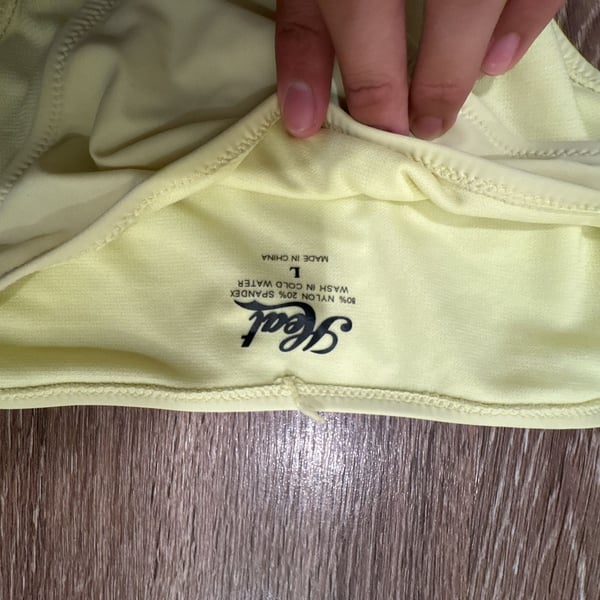 Heat Women's Yellow Bikini Bottoms Size Large