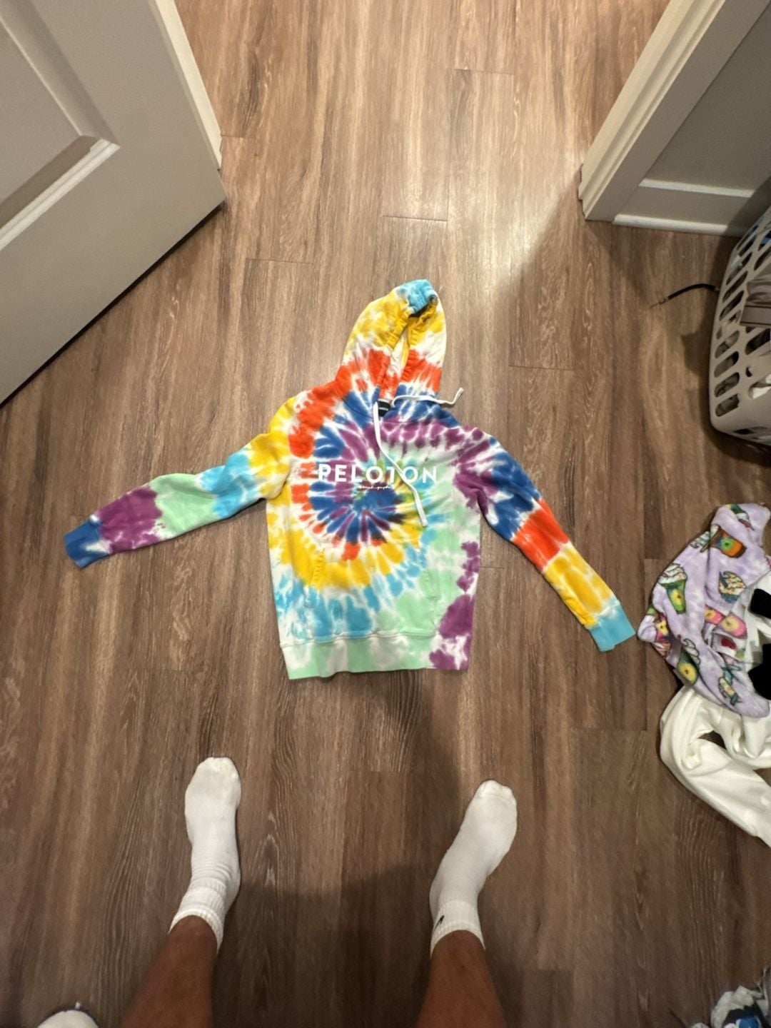 Peloton x Spiritual Gangster Pride Collection Rainbow Tie Dye Pullover Hoodie 2
