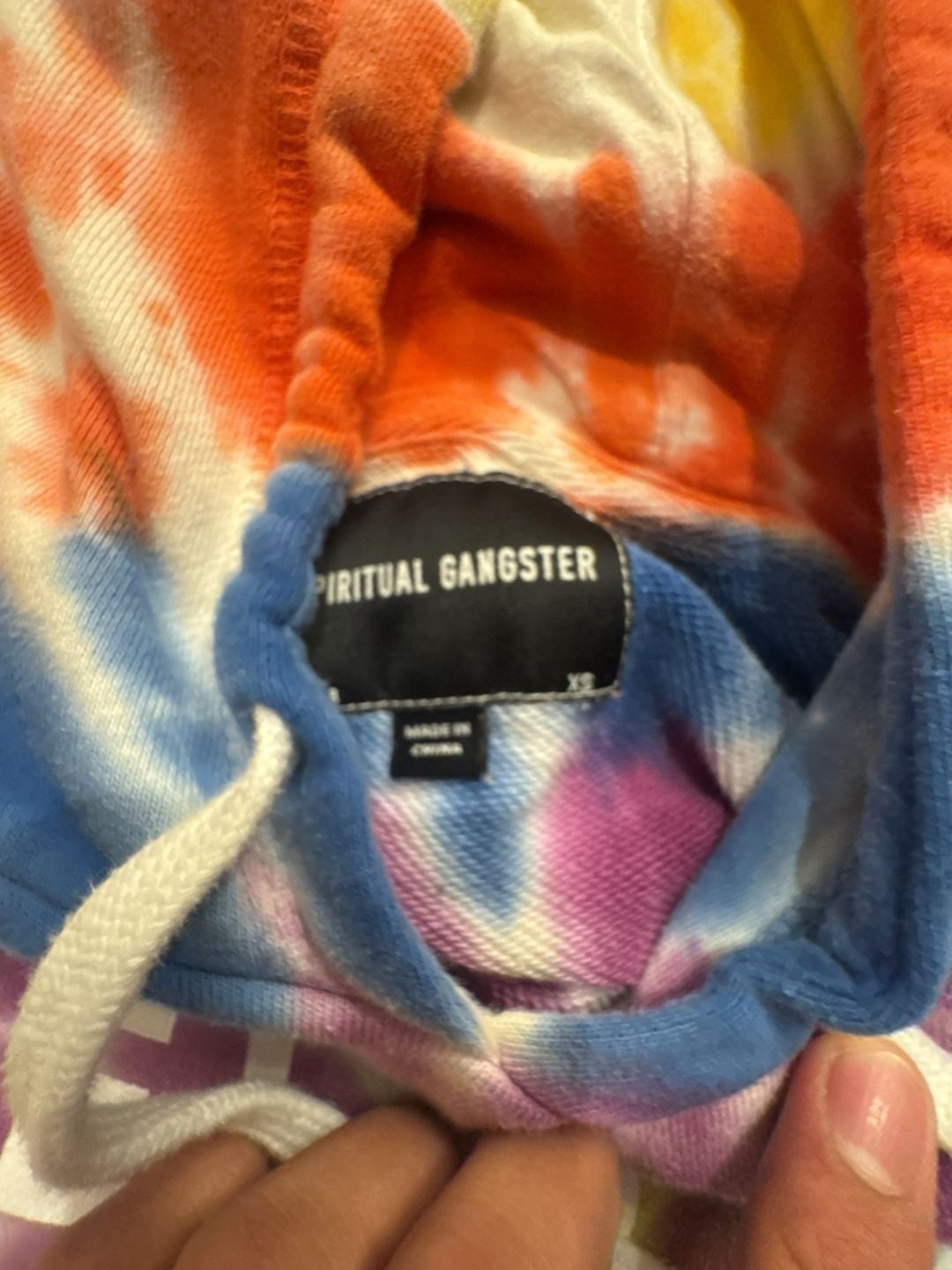 Peloton x Spiritual Gangster Pride Collection Rainbow Tie Dye Pullover Hoodie 3