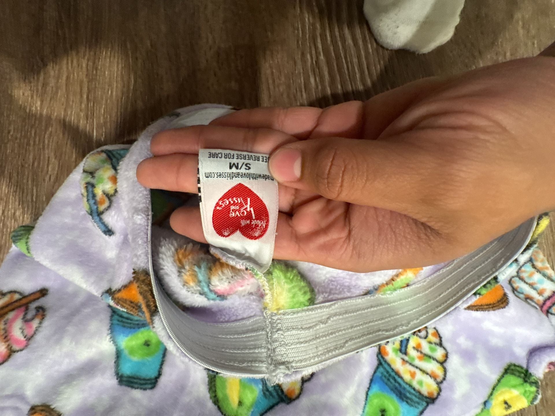 Made With Love and Kisses Fun Frappes Plush Pajama Shorts 3