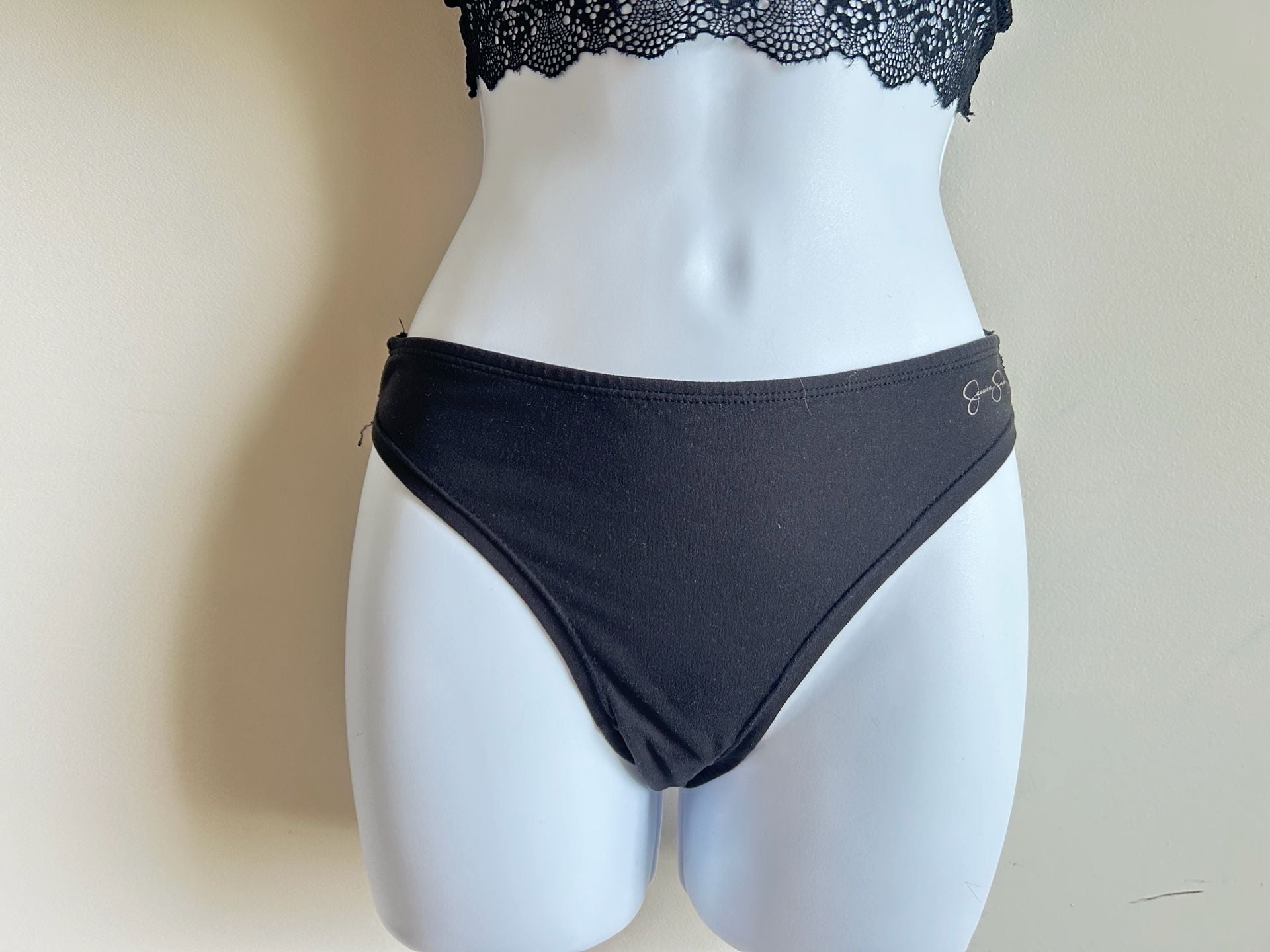 Jessica Simpson Women's 3-Pack Microfiber and Lace Bikini Panties 5