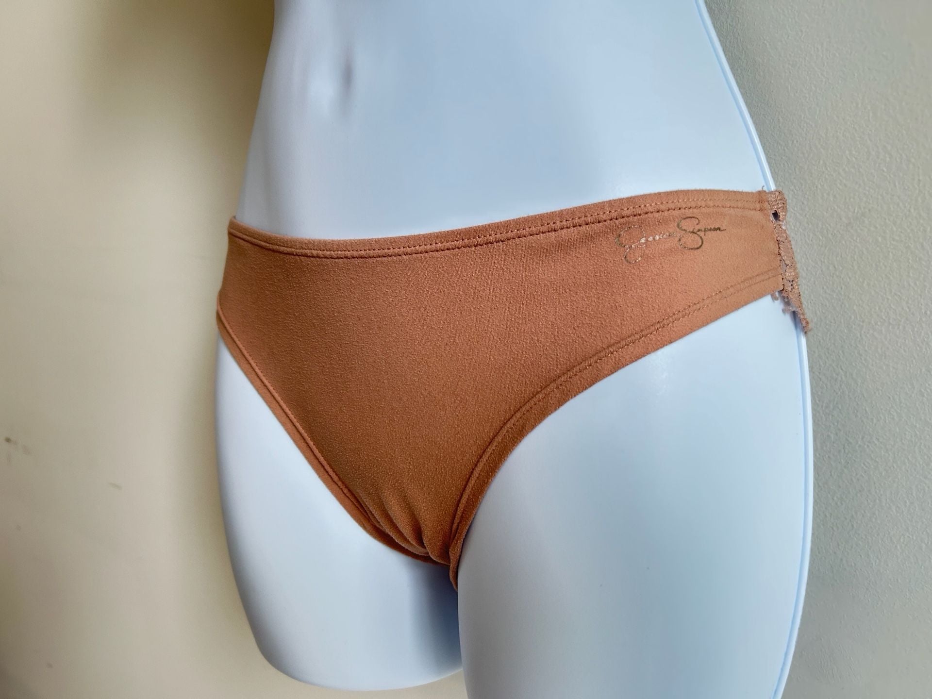 Jessica Simpson Women's 3-Pack Microfiber and Lace Bikini Panties 7
