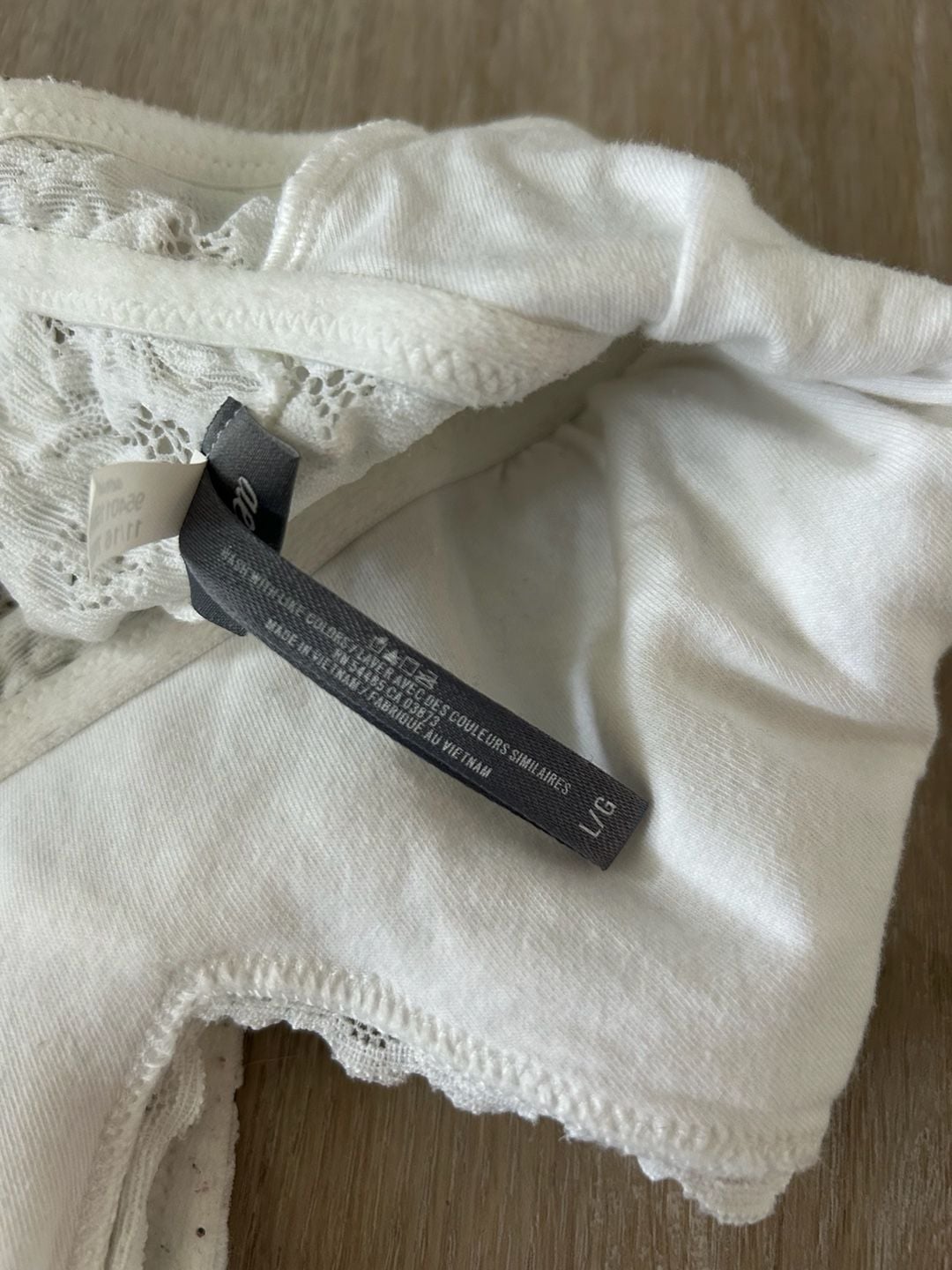 Aerie White Floral Lace Racerback Bralette 7