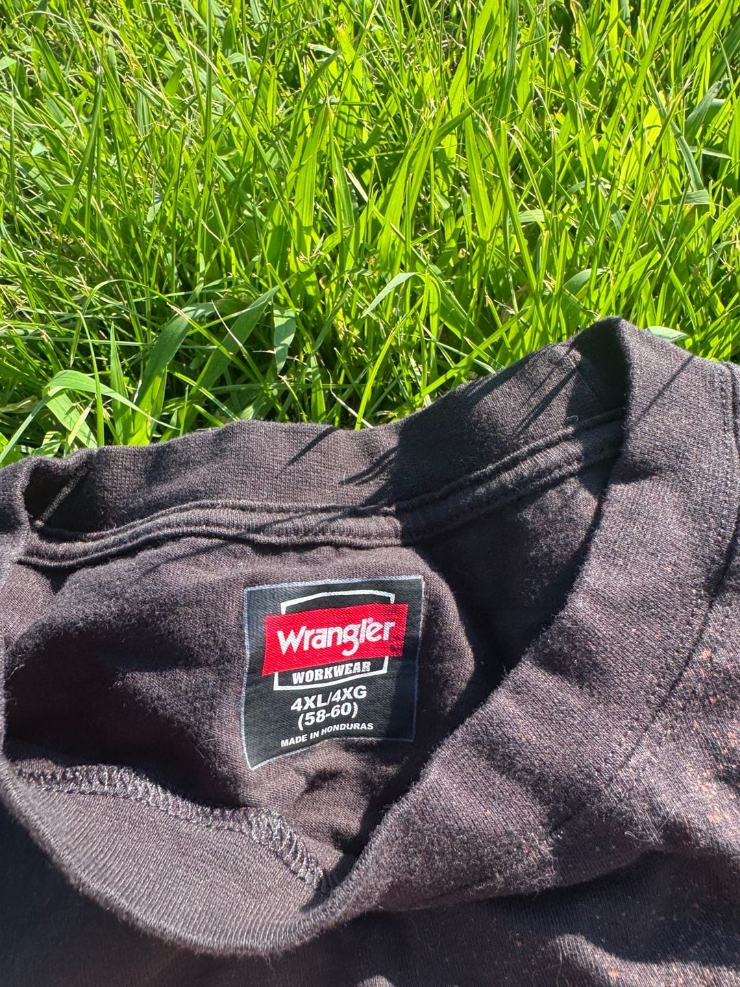Wrangler Workwear Black Bleach-Dyed 'Happy Halloween' Graphic Pocket T-Shirt 2