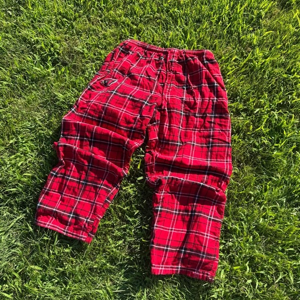 NFL Arizona Cardinals Men's Red Plaid Flannel Sleepwear Pajama Pants