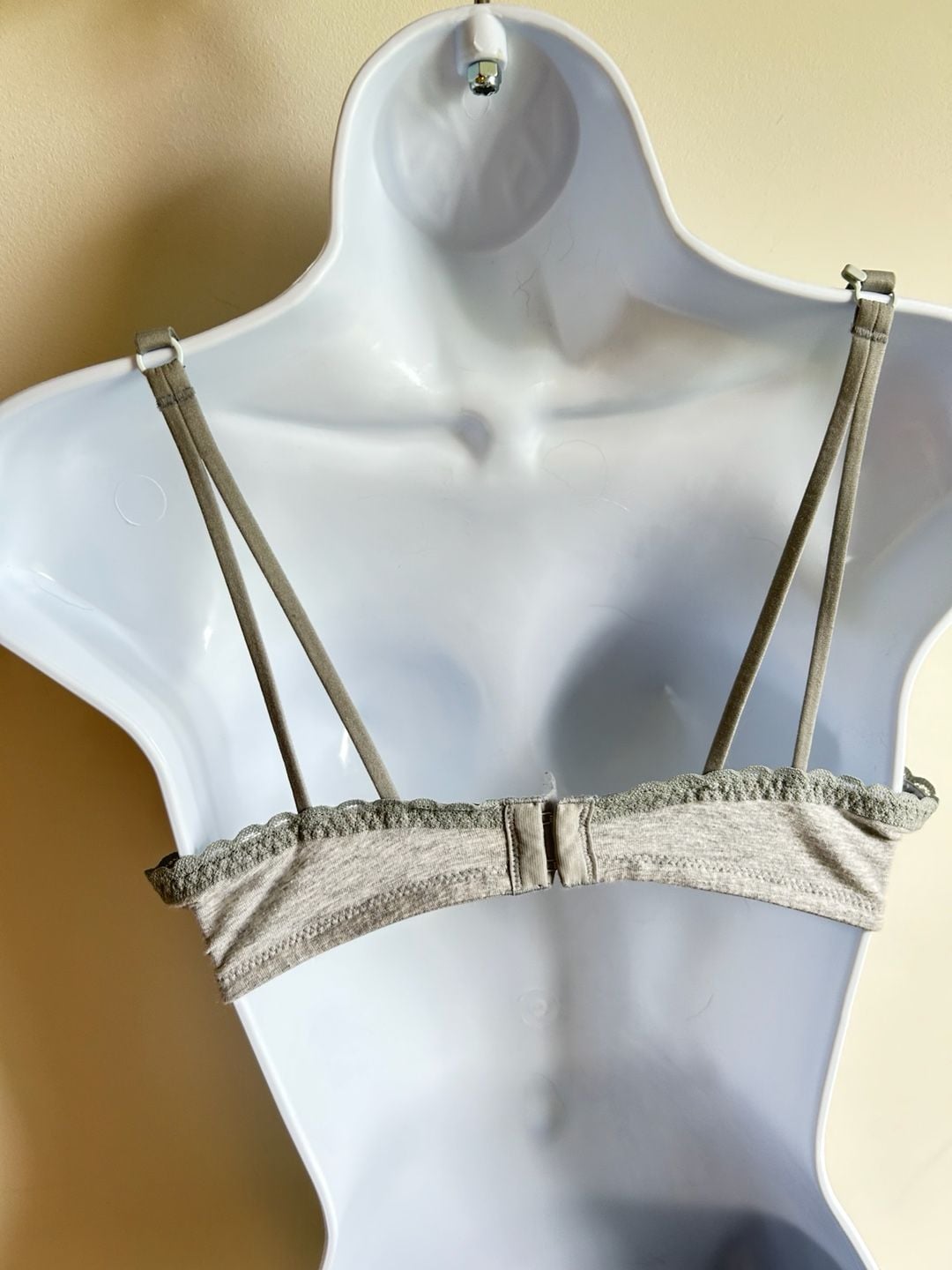 Aerie Women's Lightly Lined T-Shirt Bra, Grey Heather, Size 34D 3
