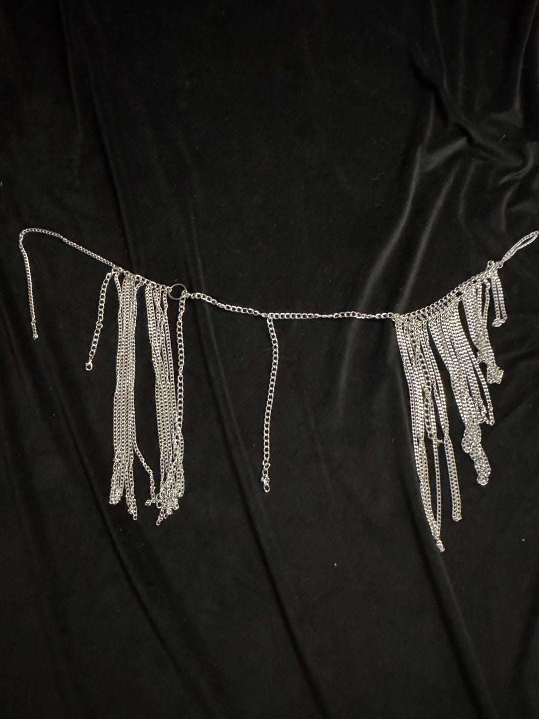 Silver-Tone Chain Fringe Body Harness or Waist Belt 3
