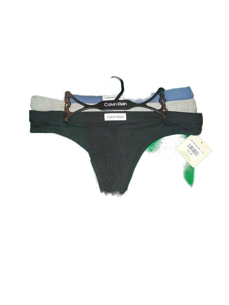 Calvin Klein Women's Thong 3-Pack, Size Large 1