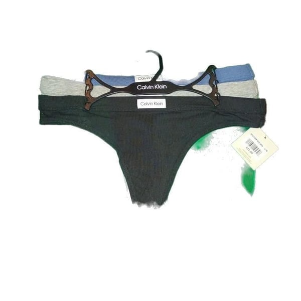Calvin Klein Women's Thong 3-Pack, Size Large