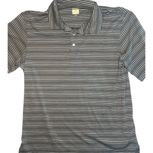 Lone Cypress by Pebble Beach Luxury Performance Striped Golf Polo Shirt