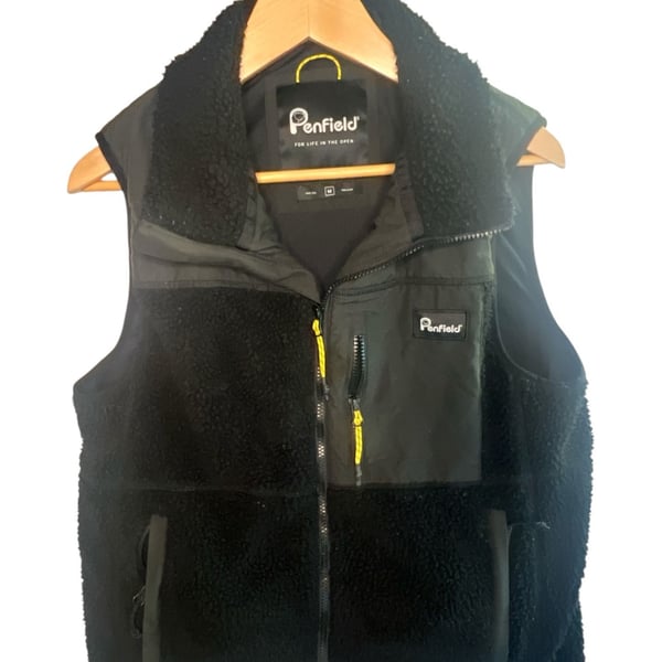 Penfield Men's Outdoor Borg Fleece Zip Gilet Vest