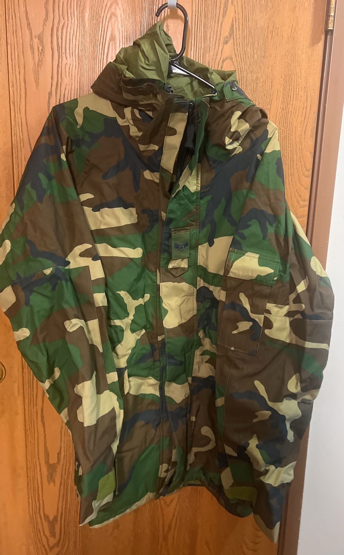US Military ECWCS Gen 1 Gore-Tex Cold Weather Woodland Camo Parka Large Long 2