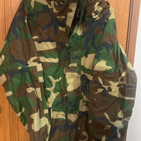 US Military ECWCS Gen 1 Gore-Tex Cold Weather Woodland Camo Parka Large Long