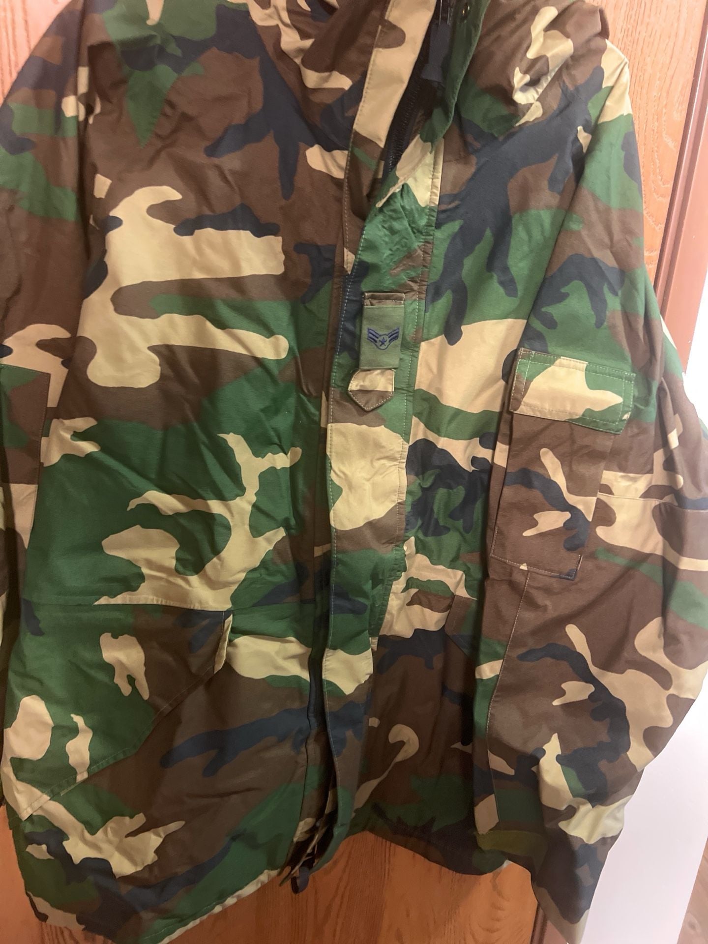 US Military ECWCS Gen 1 Gore-Tex Cold Weather Woodland Camo Parka Large Long 3