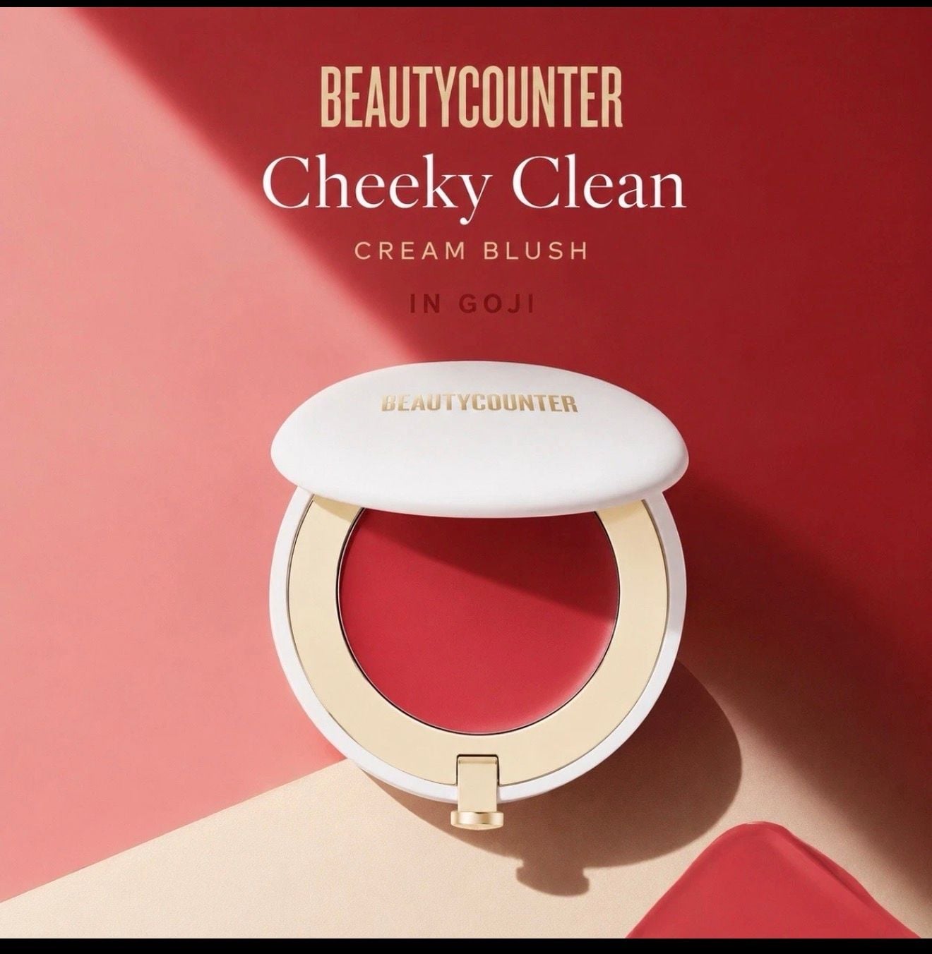 2 pack! NIB***Beautycounter Cheeky Clean Cream Blush in Chai and Goji 7