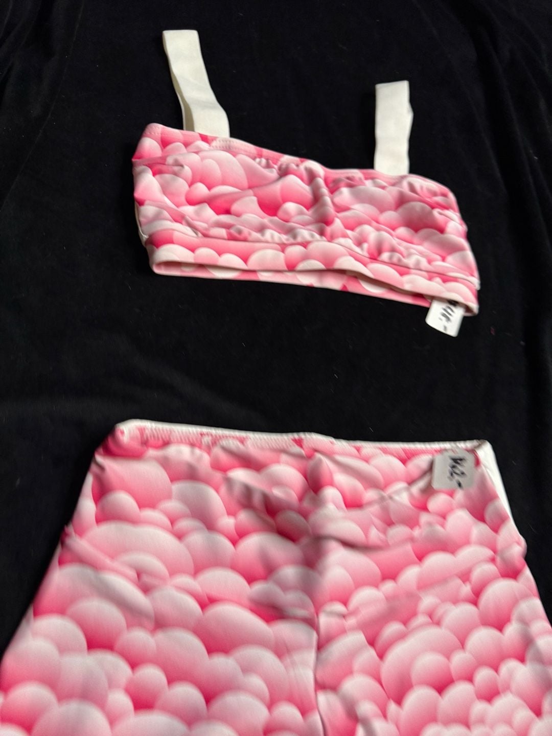 Pink workout set Bubble Print 6