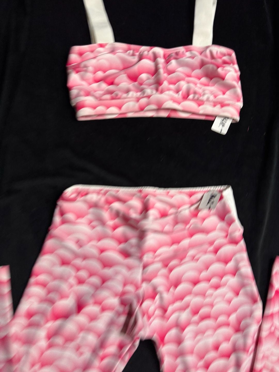 Pink workout set Bubble Print 8