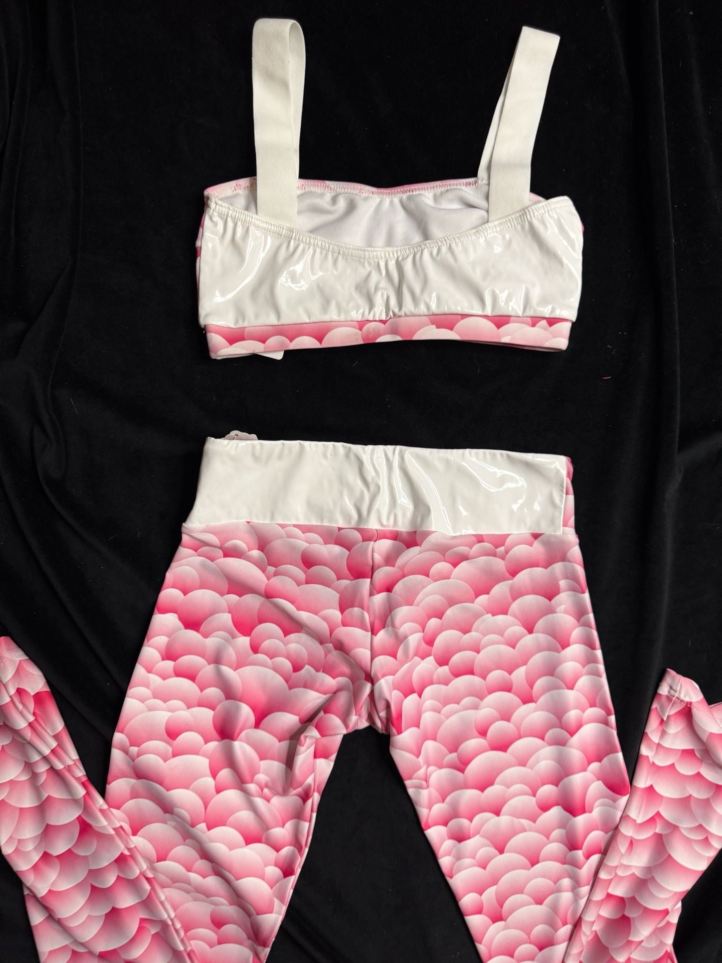 Pink workout set Bubble Print 9