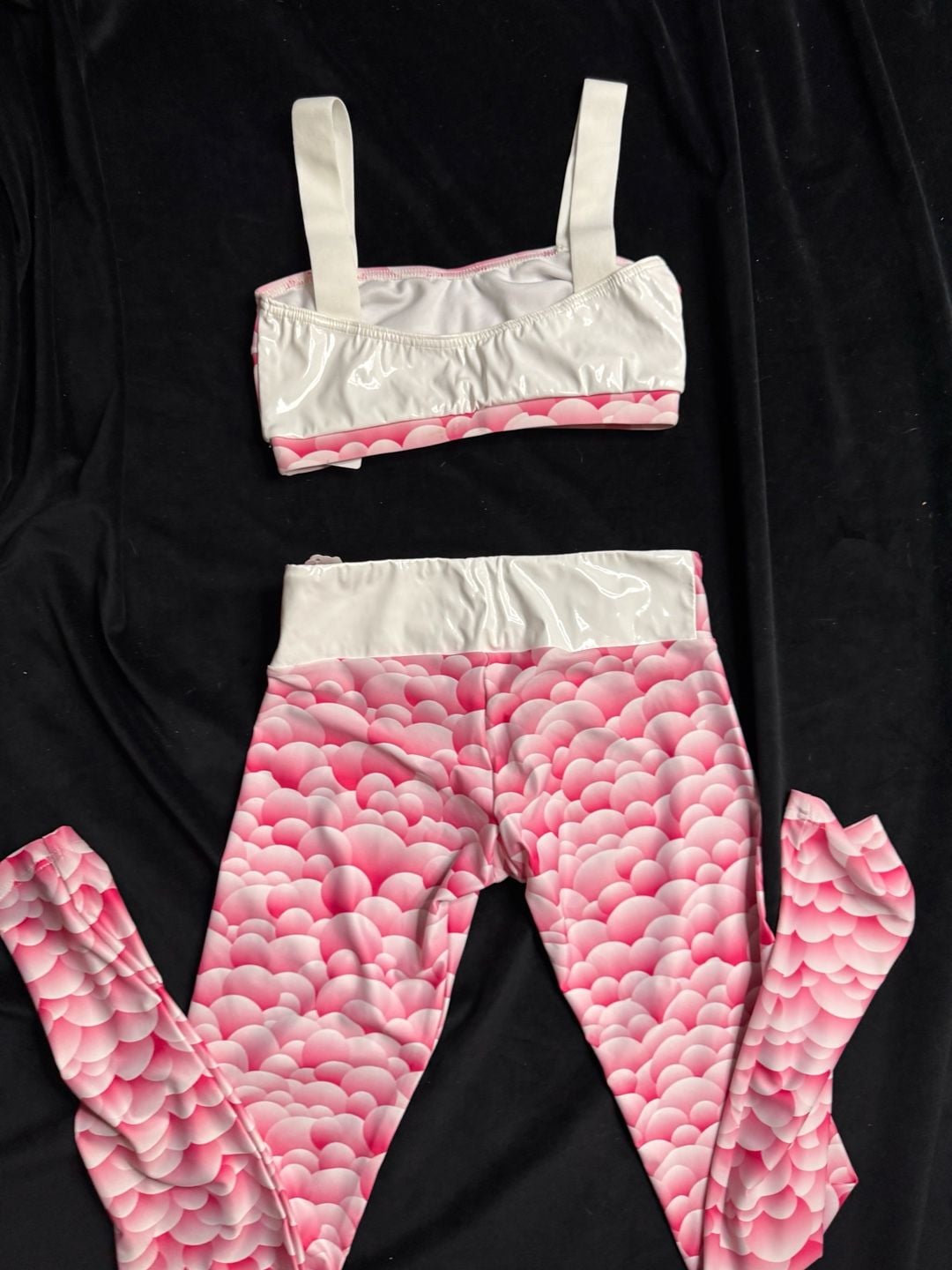Pink workout set Bubble Print 11