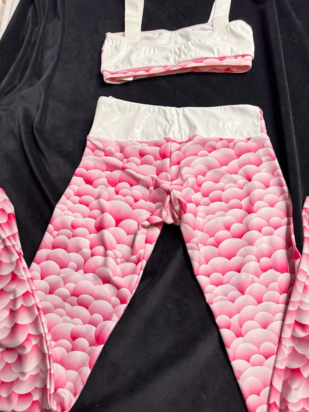 Pink workout set Bubble Print 12