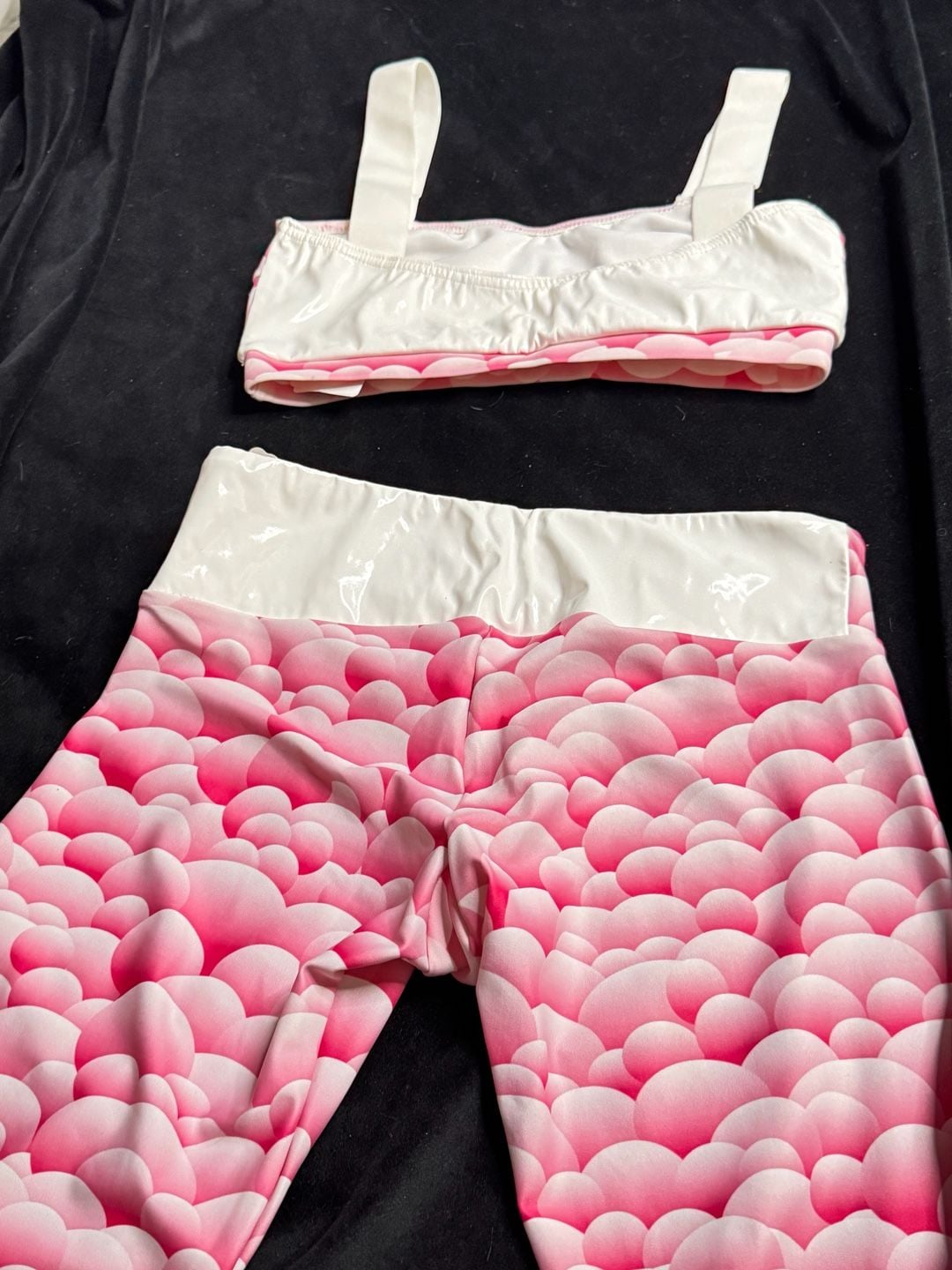 Pink workout set Bubble Print 13