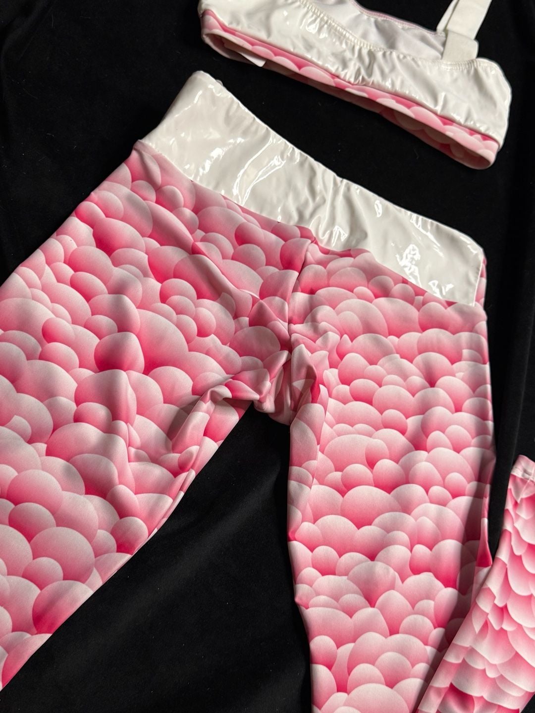 Pink workout set Bubble Print 15