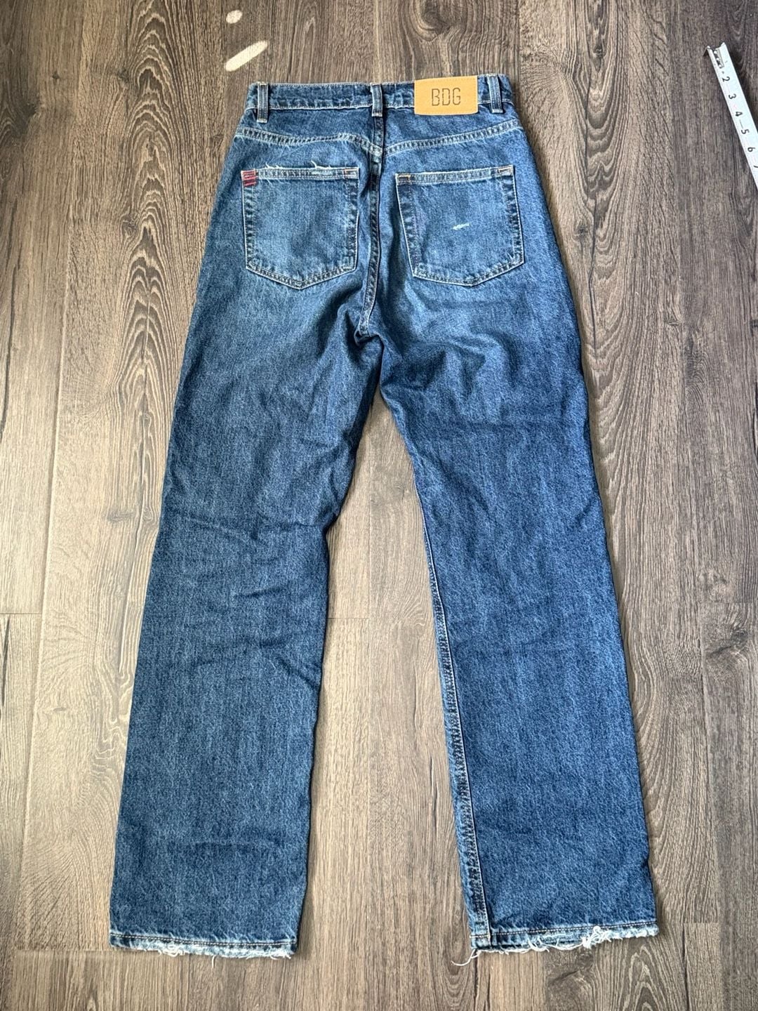 BDG Cowboy Jean High-Rise Distressed Straight Leg Jeans Size 25 7