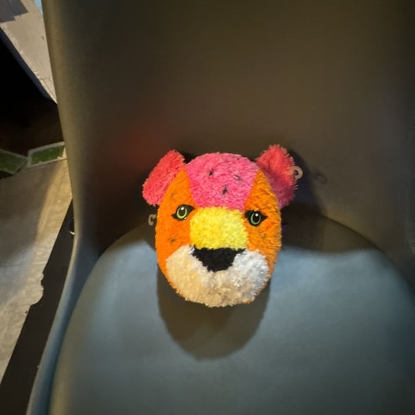 LISA FRANK LEOPARD HUNTER MINI PLUSH BACKPACK MULTI COLORED PRE-OWNED RARE HTF!