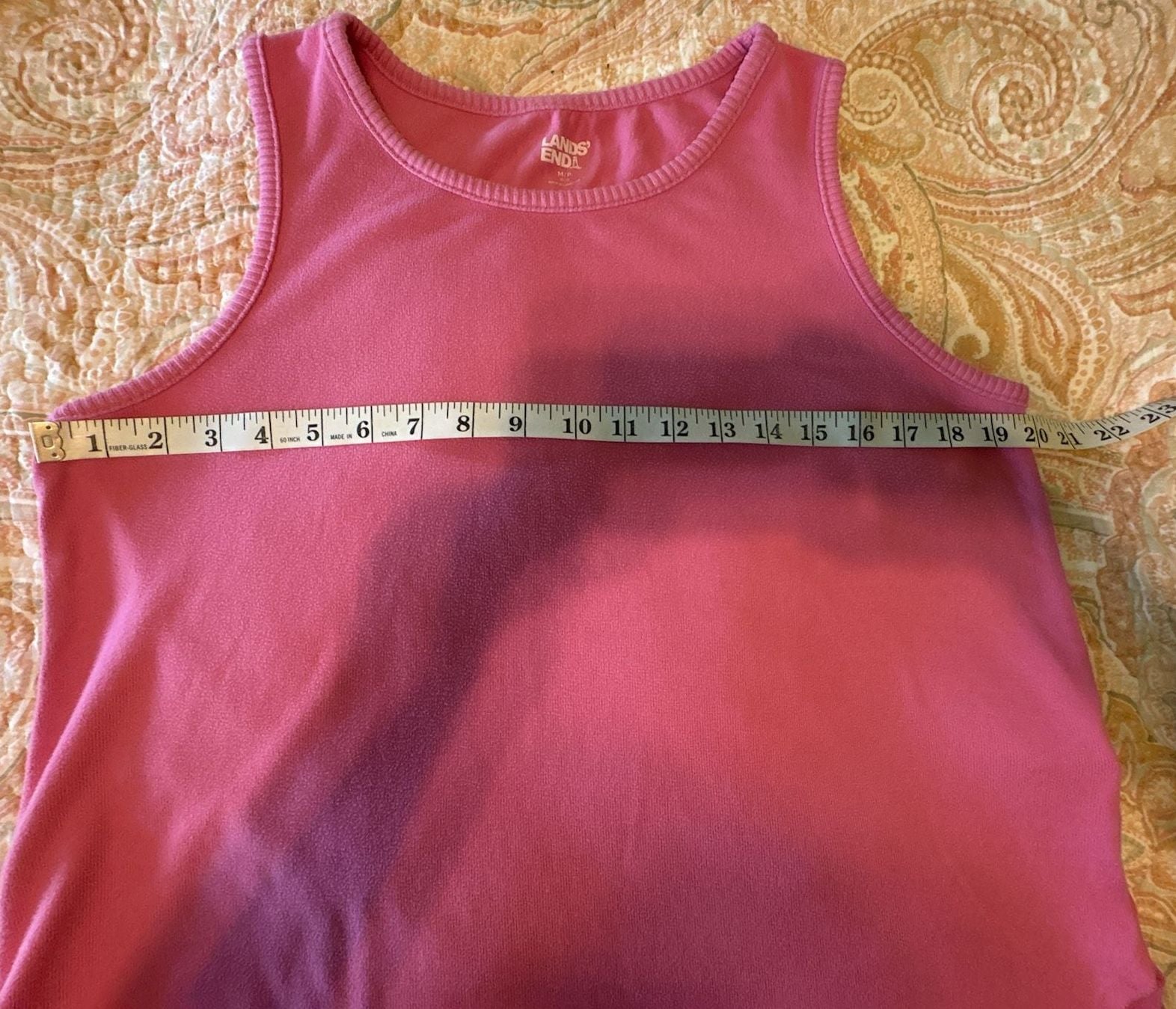 EUC Lands' End women’s Ribbed Lounge Set Tank Top & Pants - Pink, medium petite 4
