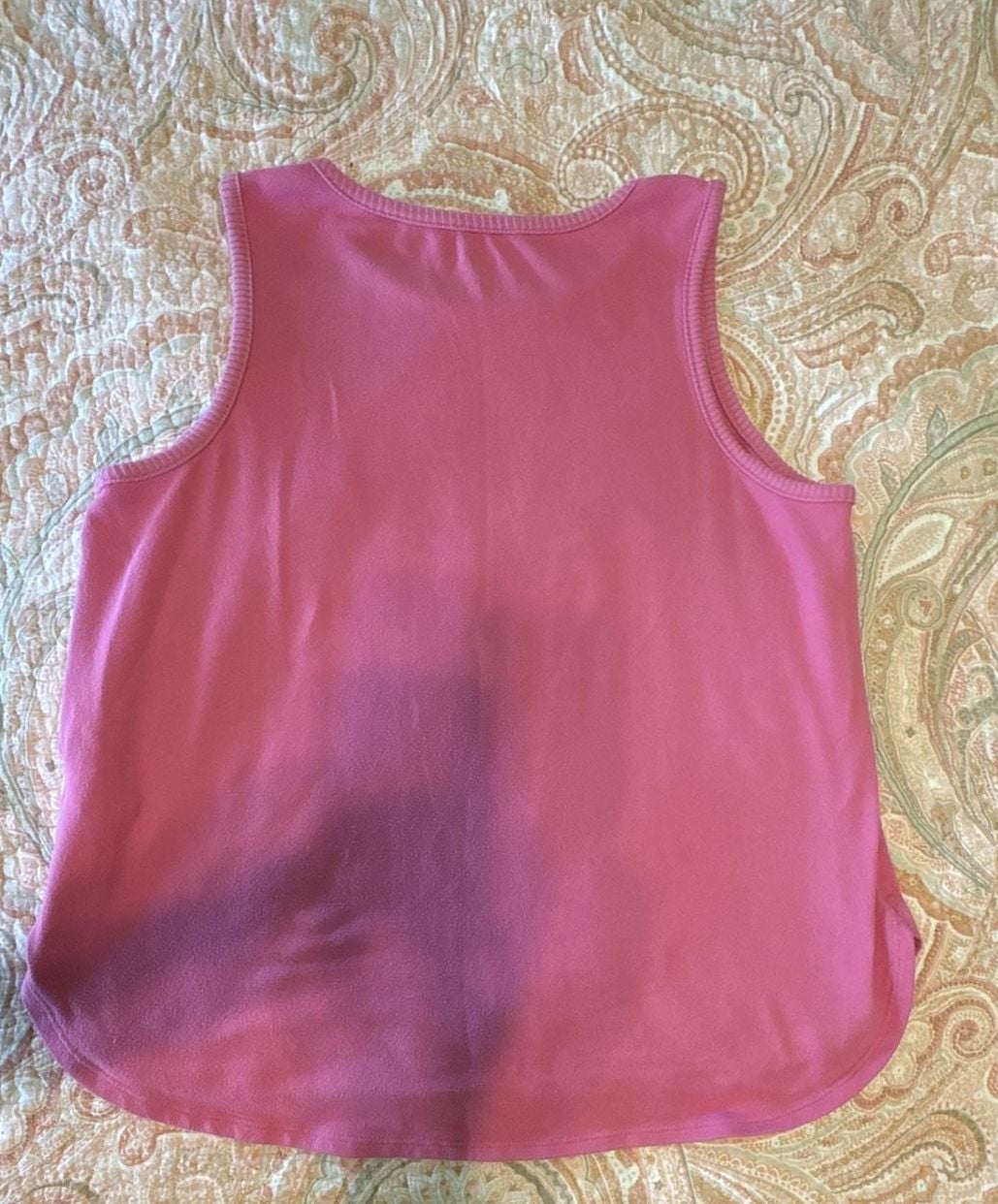 EUC Lands' End women’s Ribbed Lounge Set Tank Top & Pants - Pink, medium petite 6