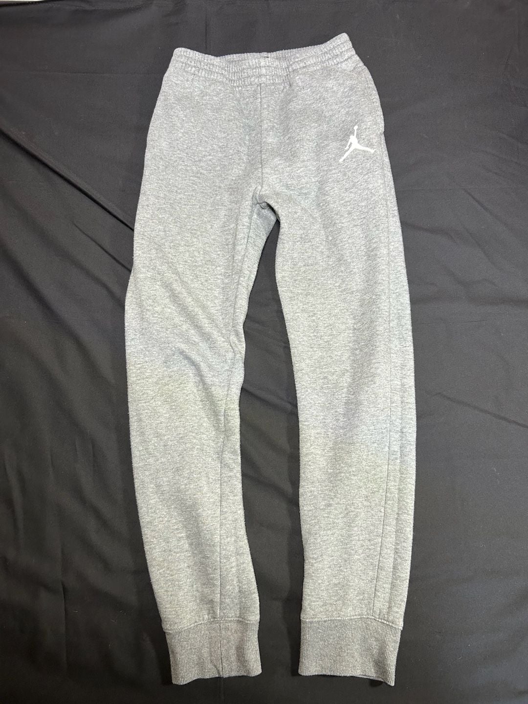 Jordan Boys Jumpman Logo Fleece Athletic Jogger Pants - Heather Grey 2