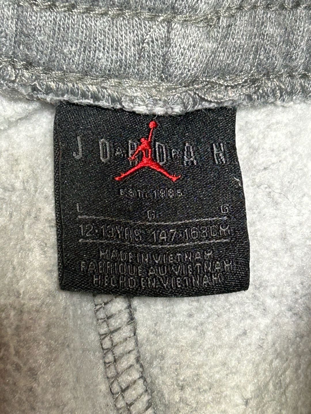 Jordan Boys Jumpman Logo Fleece Athletic Jogger Pants - Heather Grey 4