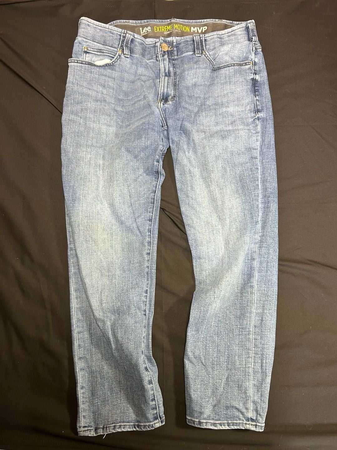 Lee Performance Series Extreme Motion MVP Straight Fit Tapered Leg Jeans 38x30 1