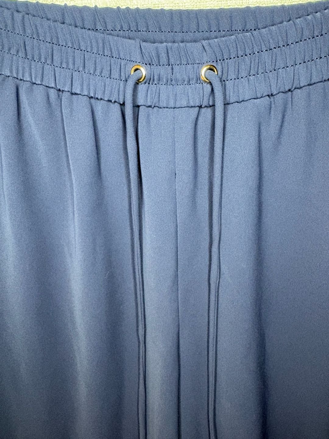 Michael Kors Women's Elastic Waist Drawstring Jogger Pants in Navy 3