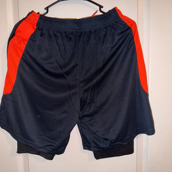 Zengvee Men's 2-in-1 Athletic Running Shorts with Liner