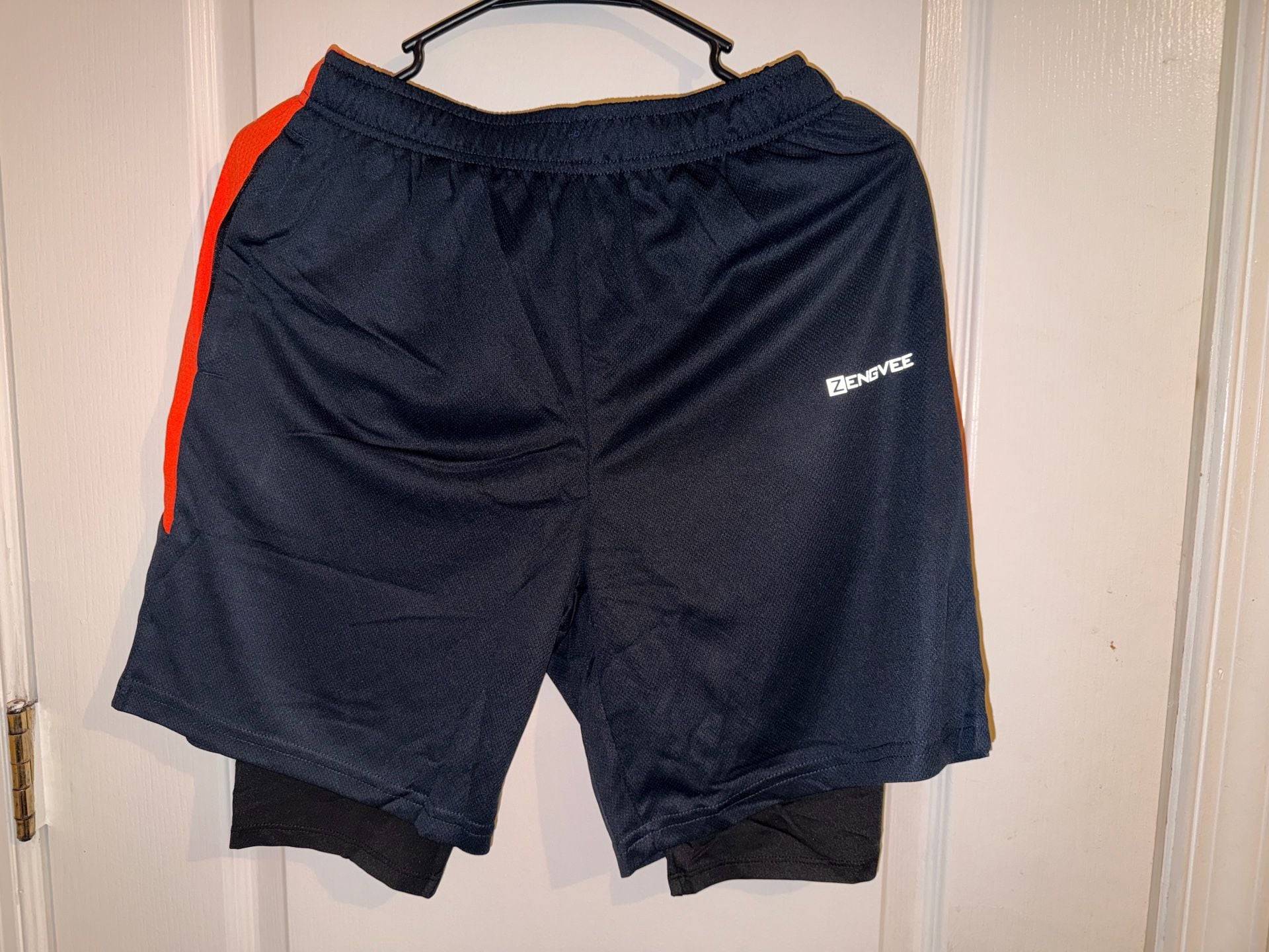 Zengvee Men's 2-in-1 Athletic Running Shorts with Liner 5