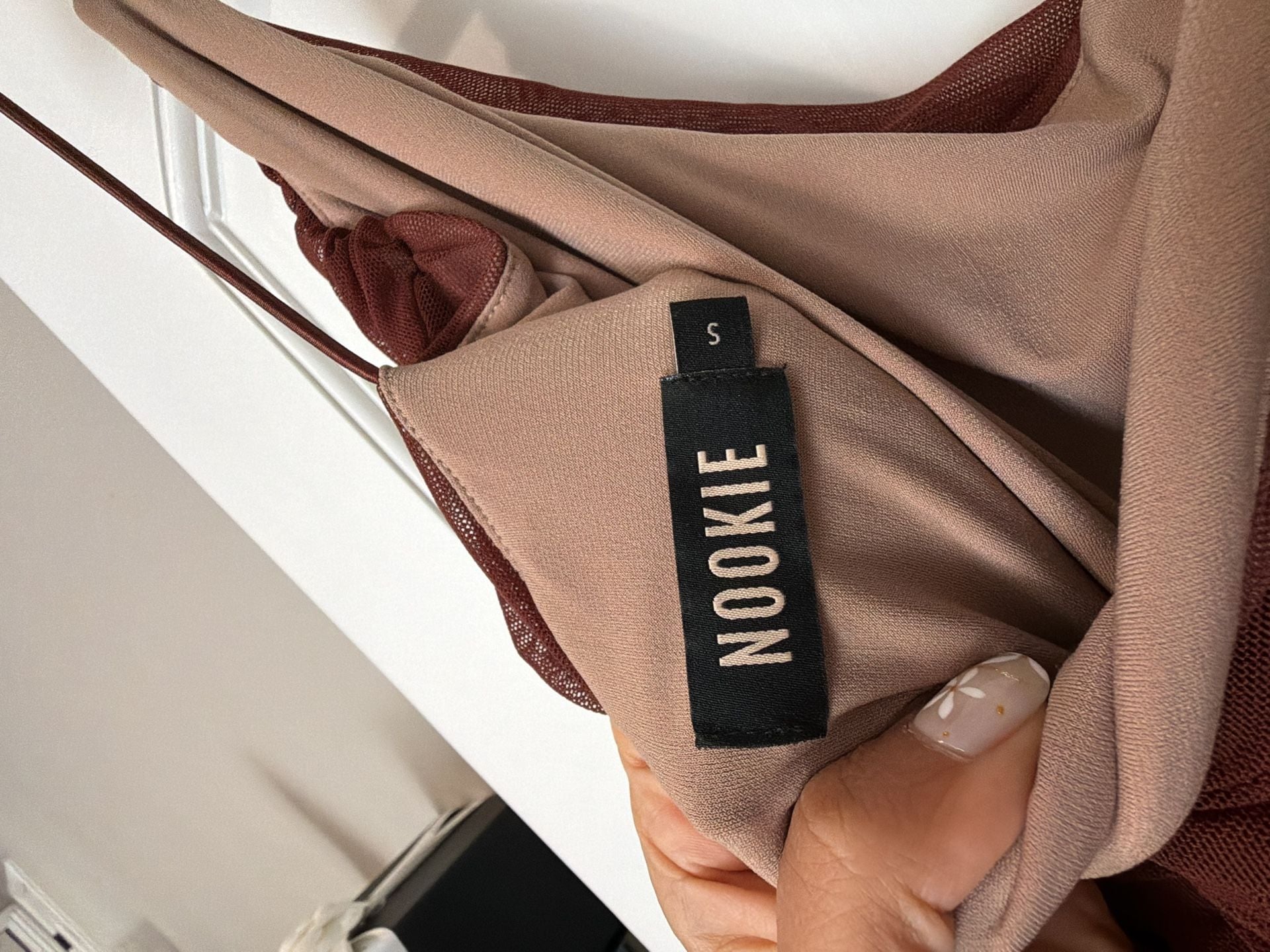 Nookie Mecca Gown in Chocolate Mesh
3 5