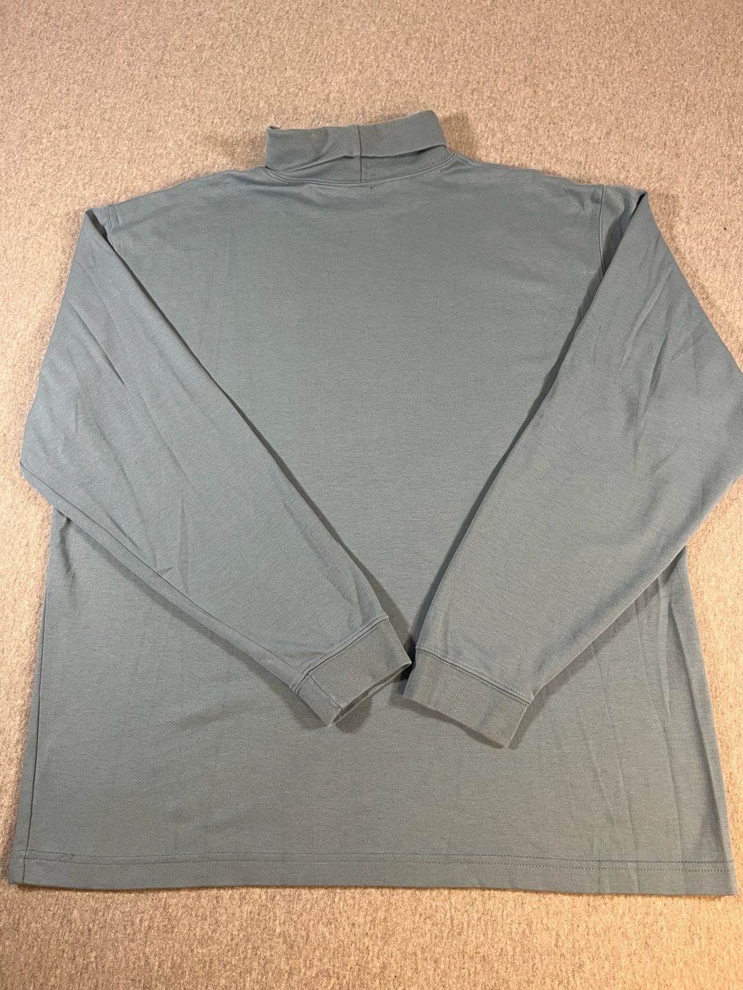 L.L.Bean Subaru Lt. Blue Embroidered Logo Turtleneck Long Sleeve Shirt Men’s L 7