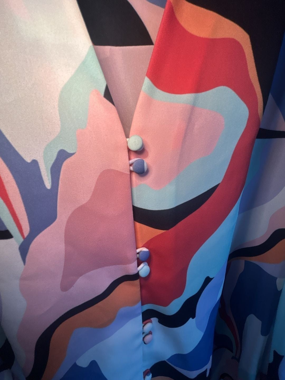 Crosby by Mollie Burch Josephine Blouse in Multicolored Abstract Print 5