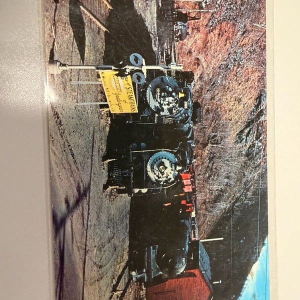 Vintage Steamtown U.S.A. Bellows Vermont Locomotive Postcard by Richard T