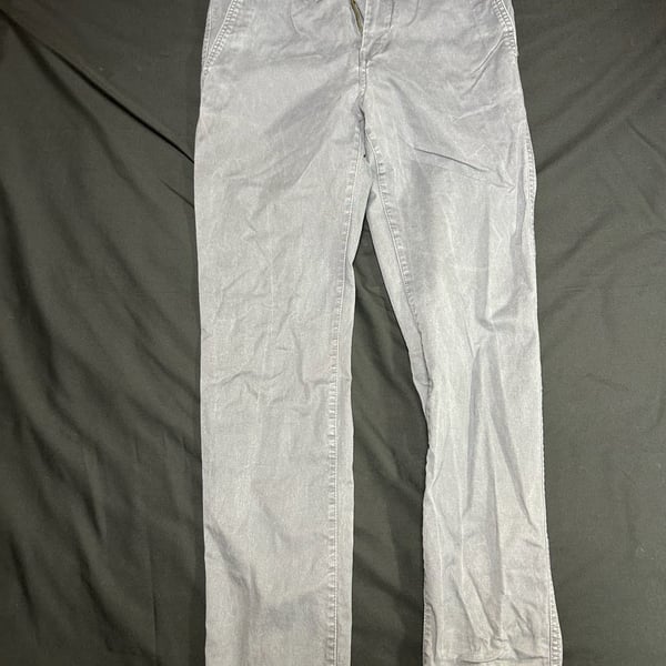 H&M L.O.G.G. Men's Skinny Fit Stretch Gray Chino Pants