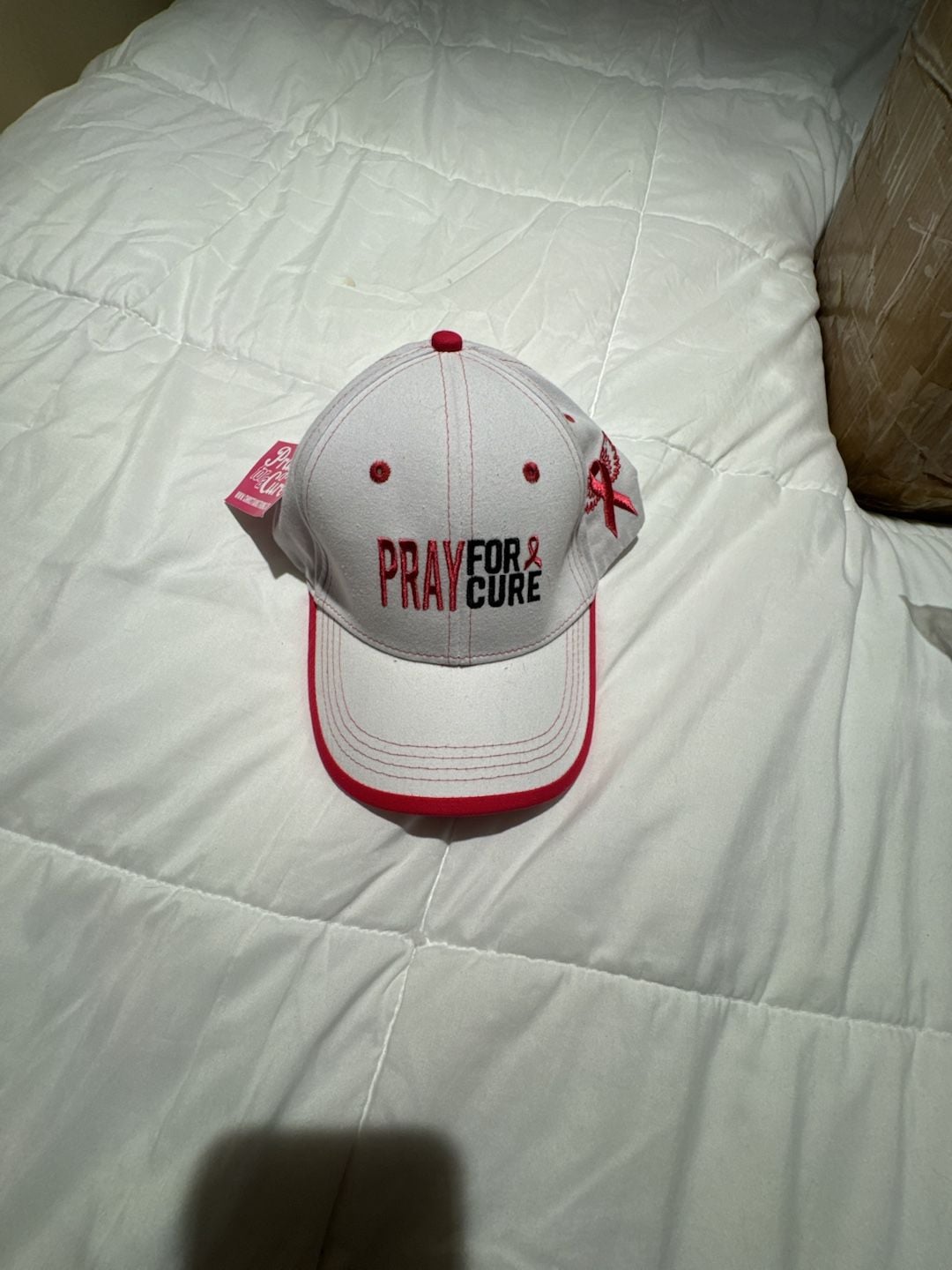 Pray For A Cure Breast Cancer Awareness Baseball Cap 2