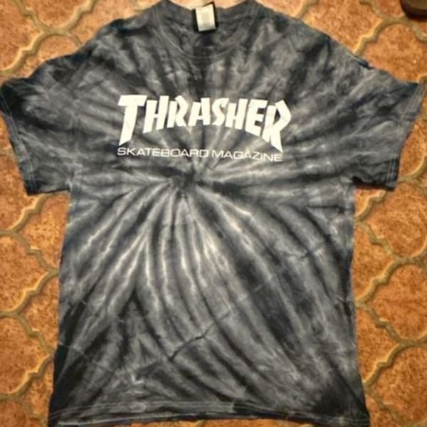 Thrasher Skateboard Magazine Logo Tie-Dye T-Shirt