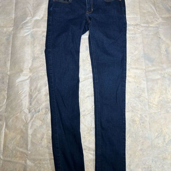 Hollister California Dark Wash Skinny Jeans Size 7L (W 28 L 33)