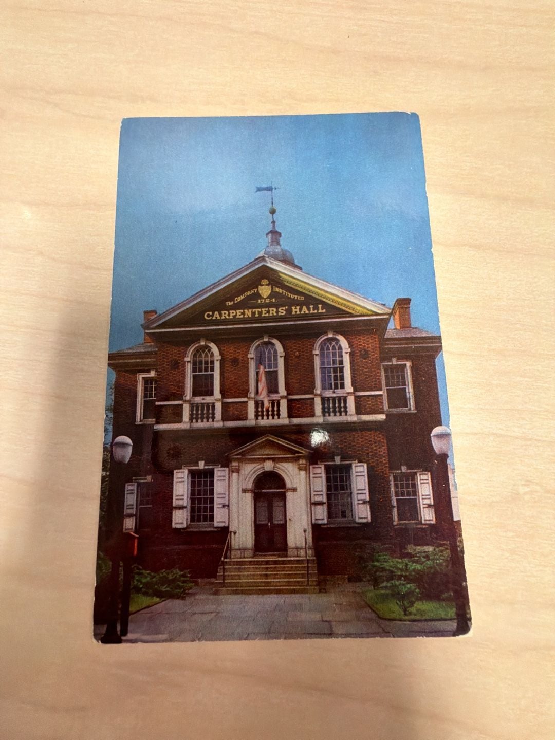 RPPC Carpenters' Hall Exterior View Philadelphia Pennsylvania VTG Postcard 1