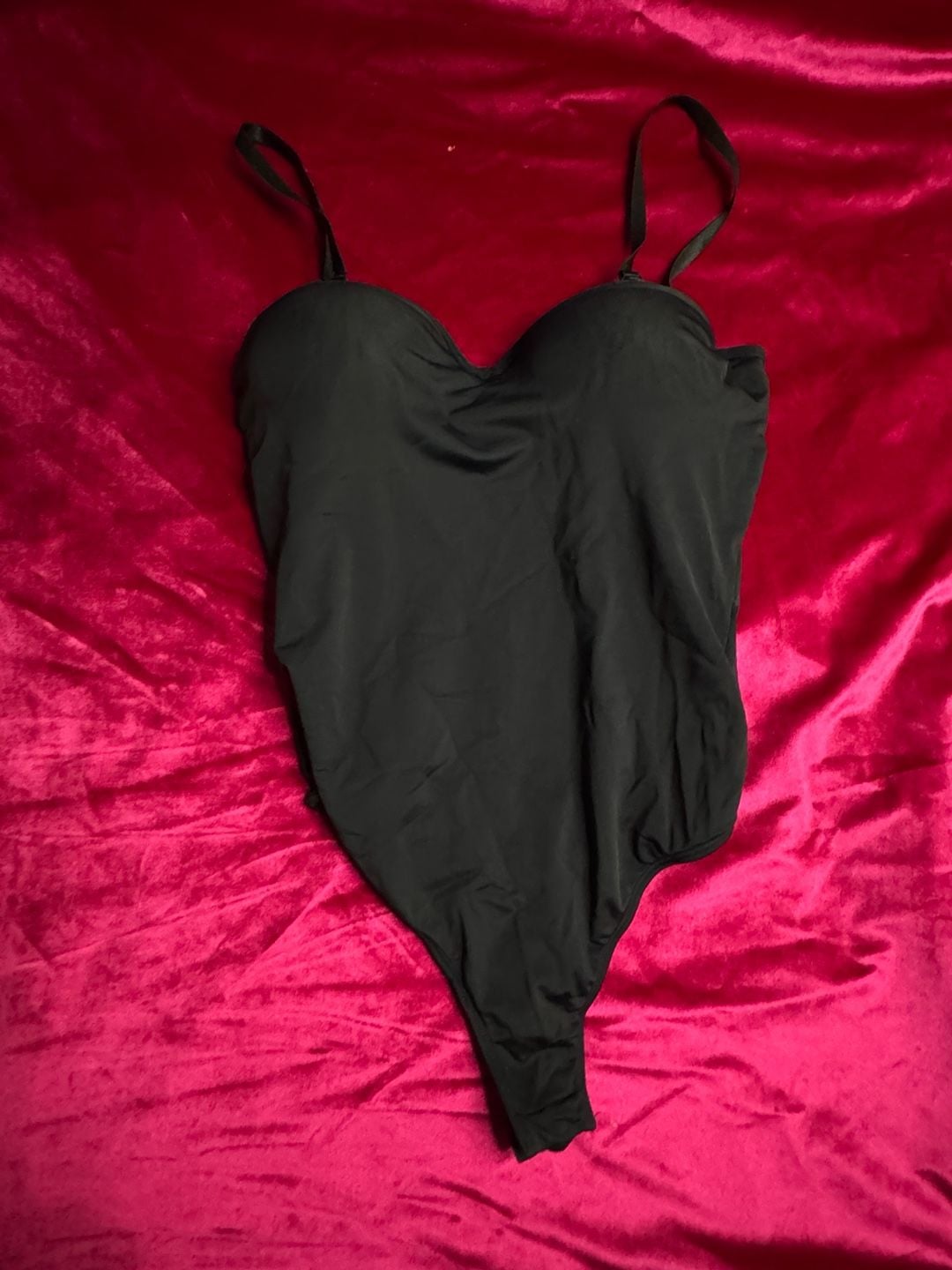 Fashion Nova Taylor Sweetheart Padded U-Wire Sleeveless Bodysuit - Black 3
