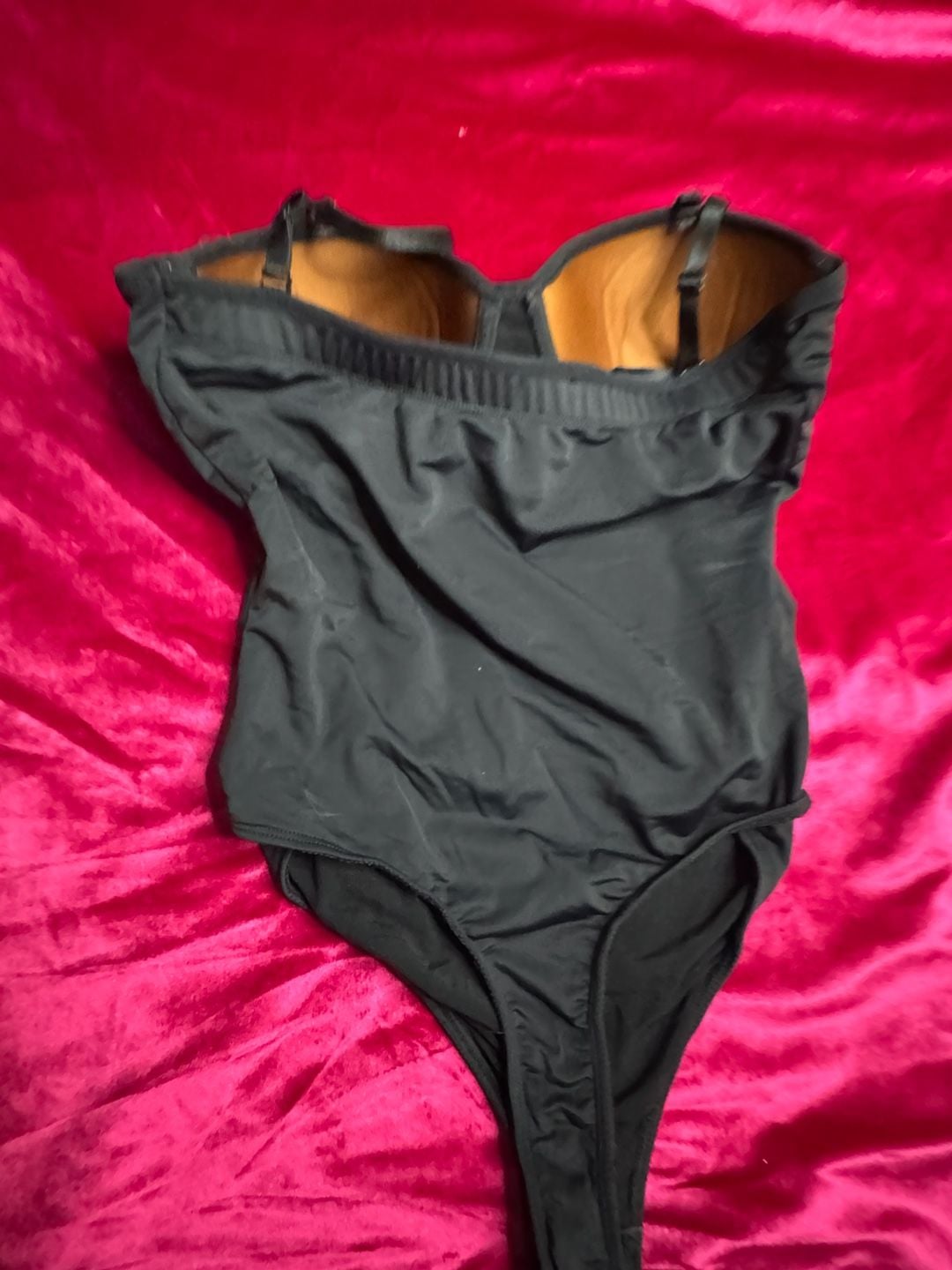 Fashion Nova Taylor Sweetheart Padded U-Wire Sleeveless Bodysuit - Black 11