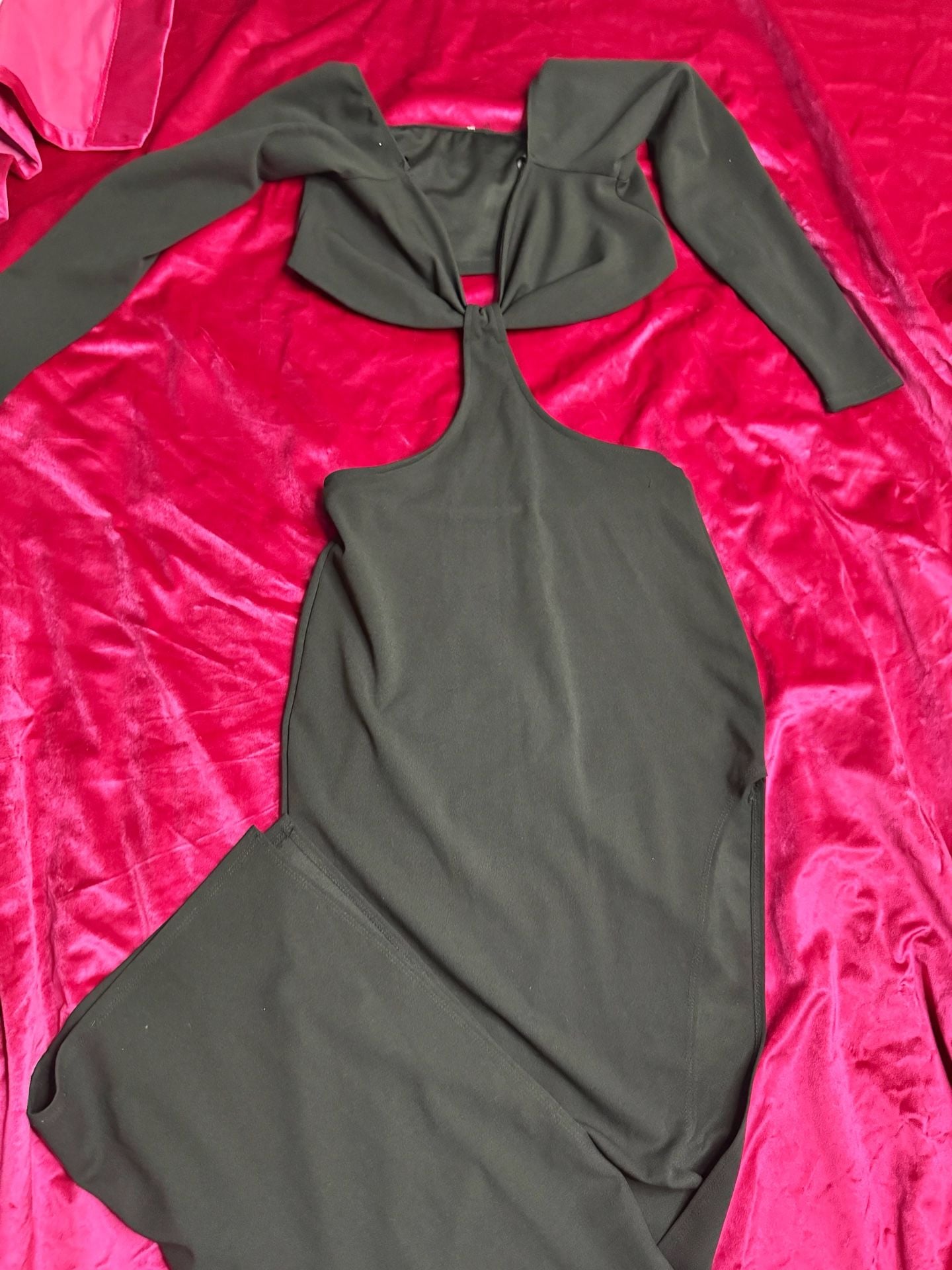Minkpink Amber Cut-Out Black Long Sleeve Maxi Dress 5
