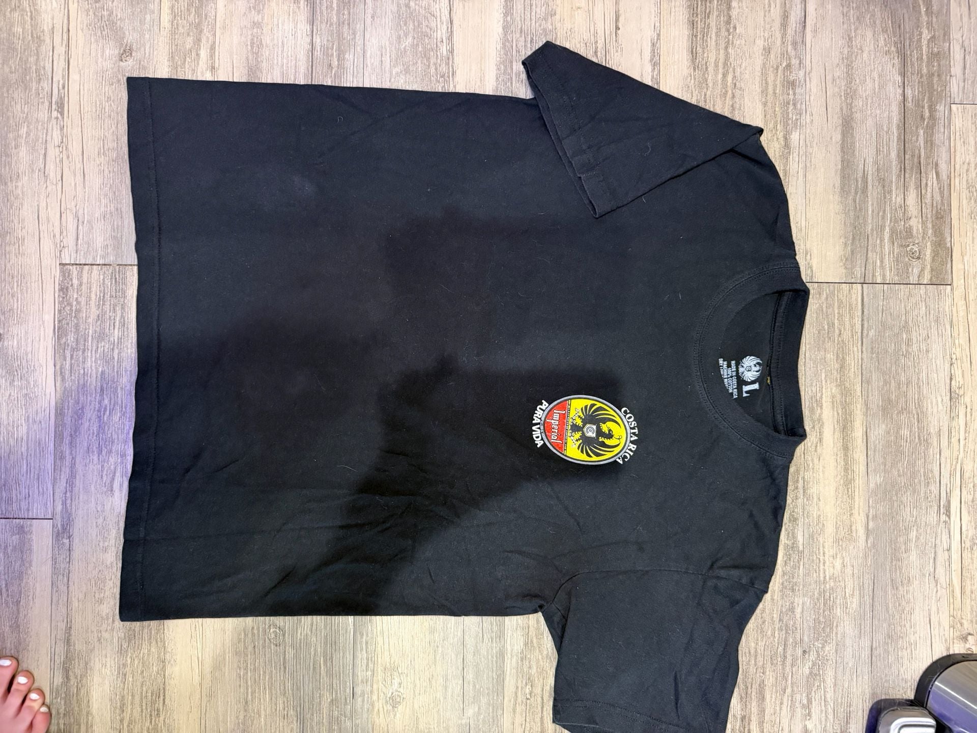 Imperial Cerveza Costa Rica Pura Vida Graphic Black T-Shirt 1