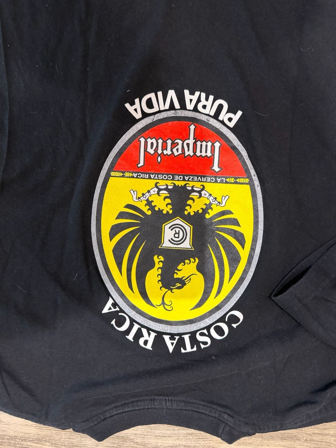 Imperial Cerveza Costa Rica Pura Vida Graphic Black T-Shirt 4